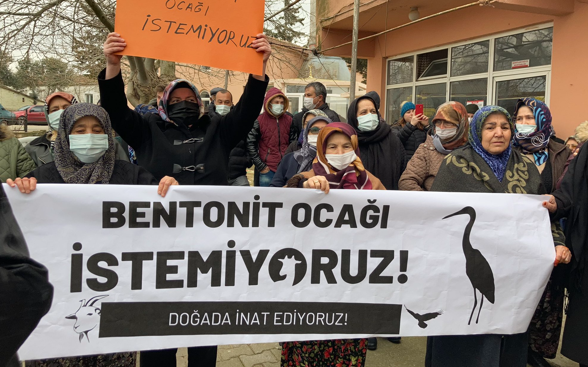 Yurttaşlardan bentonit ocağına itiraz