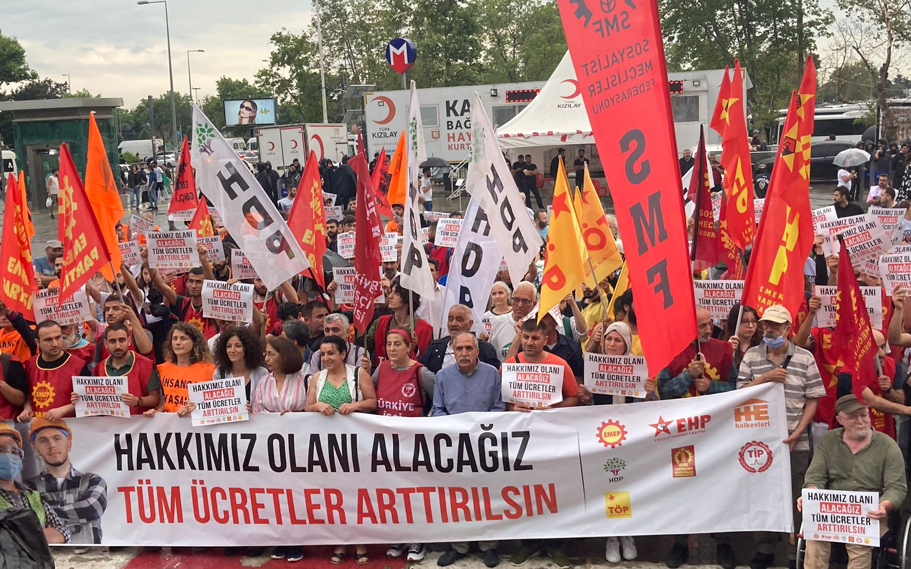 İstanbul’da eylem: “Hakkımız olanı alacağız!”