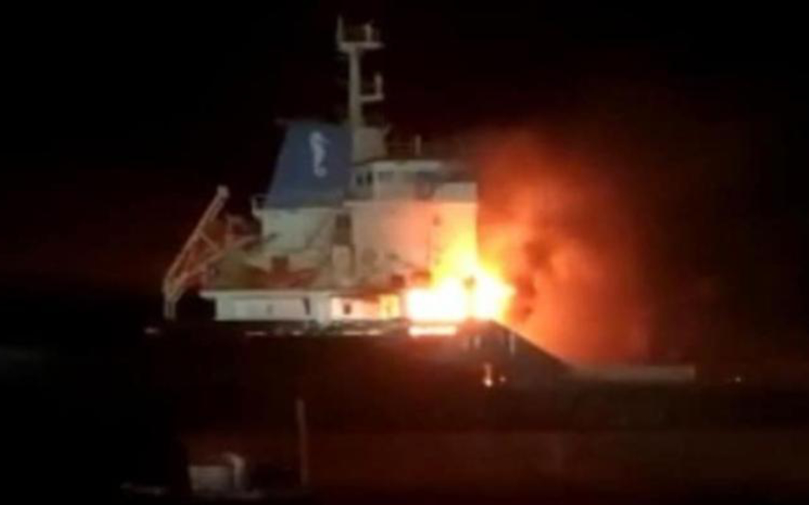 Rusya kontrolündeki limanda Türk gemisi vuruldu