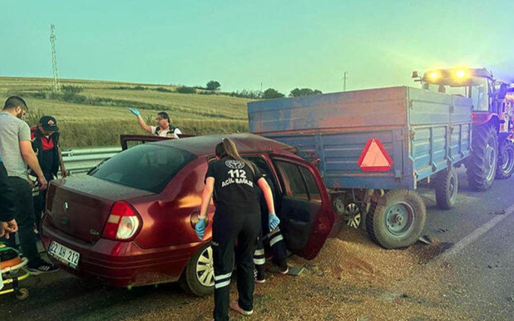 Edirne'de trafik kazası: 2 ölü