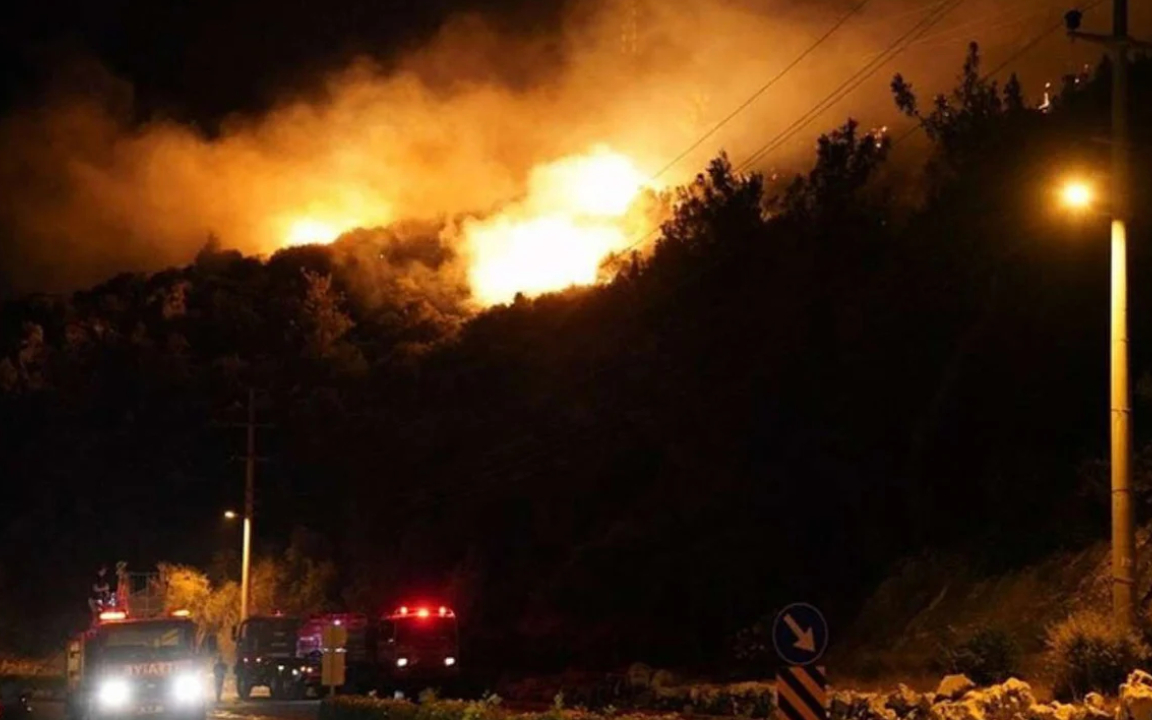 Muğla'da çıkan yangın kontrol altına alındı: 1 gözaltı