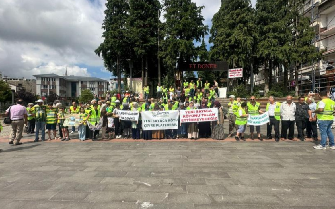 Ordu'da açılmak istenen maden ocağı protesto edildi