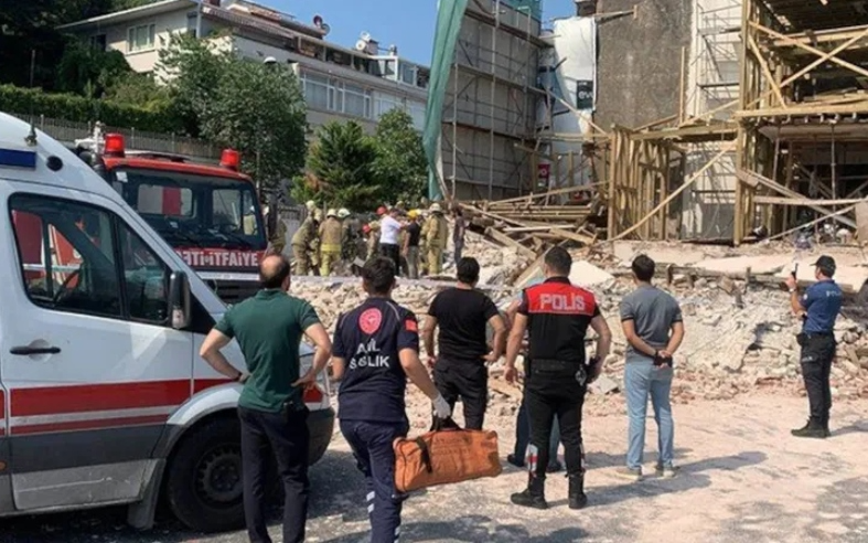 Kuruçeşme'de tarihi bina çöktü: Stajyer mimar hayatını kaybetti