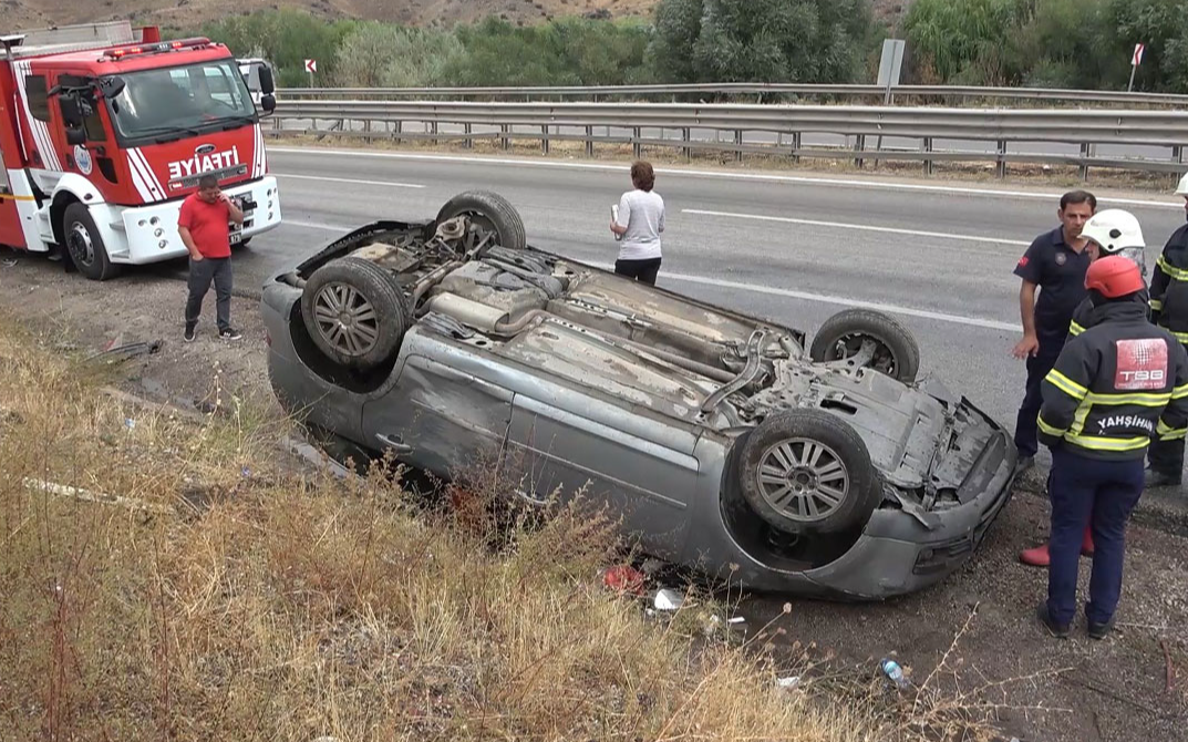 Kırıkkale'de trafik kazası: 3 yaralı