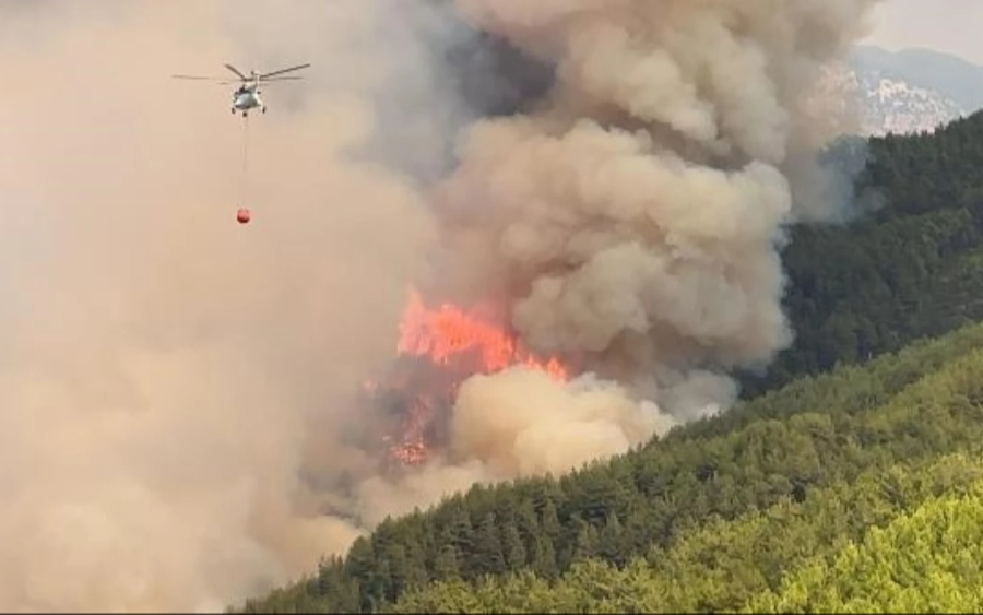 Antalya'daki orman yangını devam ediyor: 190 hektar alan zarar gördü
